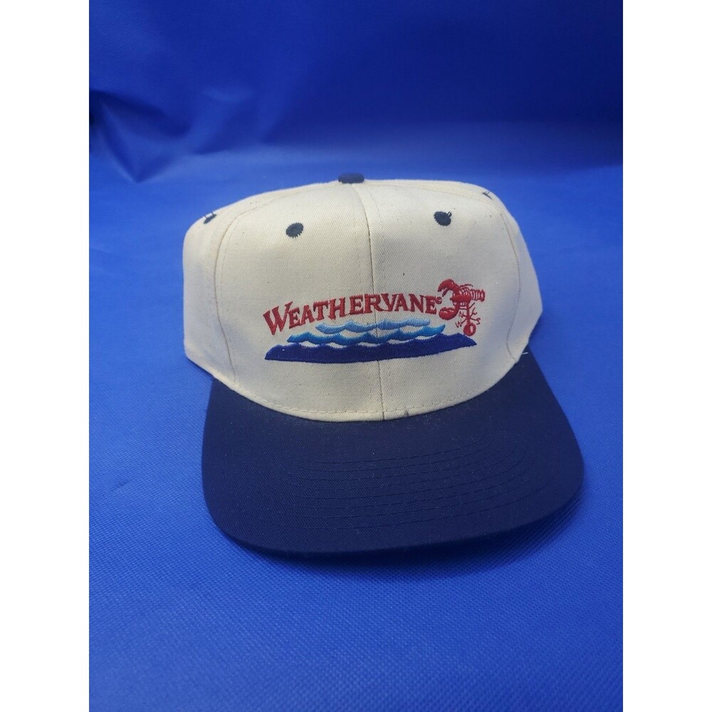Vtg Weathervane Seafood Restaurant Kittery, ME Trucker Hat Lobster Snapback New